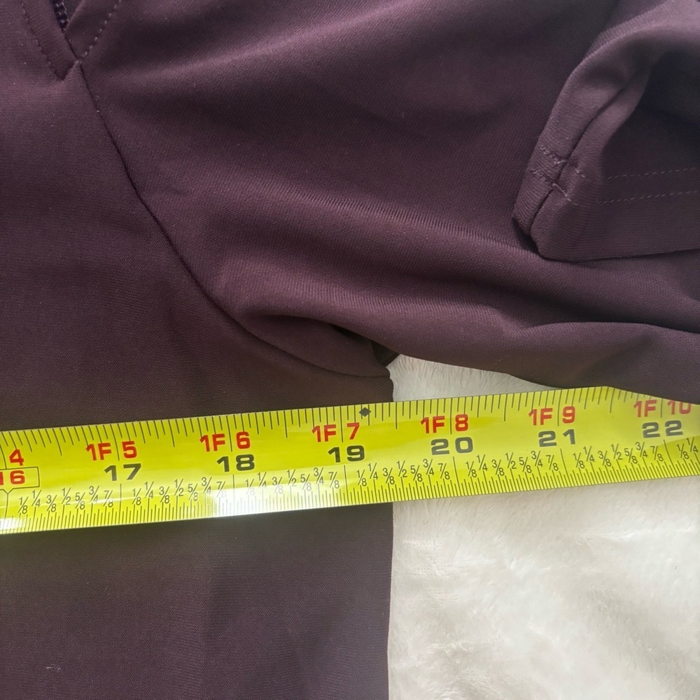 Sympli Tunic Asymmetrical V Neck Lagenlook Blouse Top Size 12 Plum/Purple - Picture 12 of 14